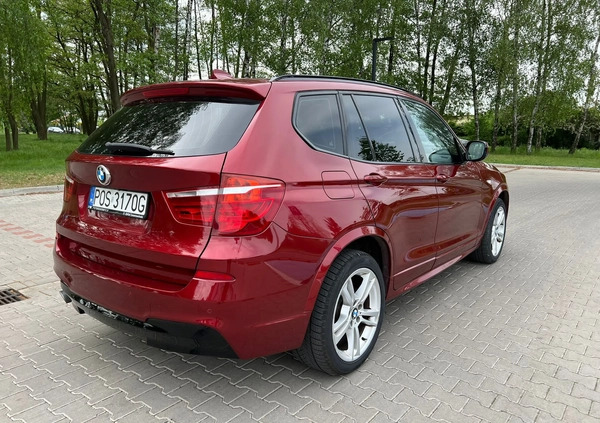 BMW X3 cena 65000 przebieg: 252000, rok produkcji 2012 z Ścinawa małe 232